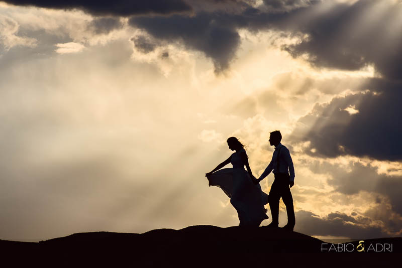 Las Vegas Desert Wedding Photographer Clouds Silhouette 