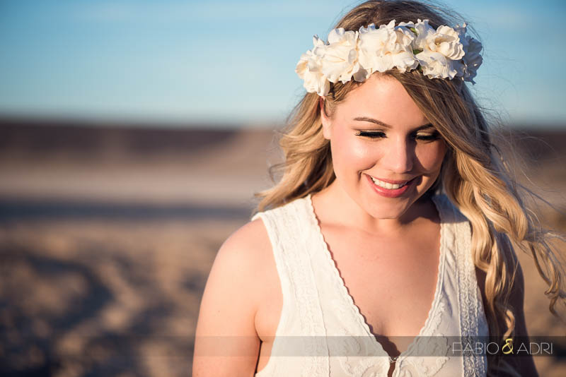 Desert Dry Lake Engagement Bride Flower Crown