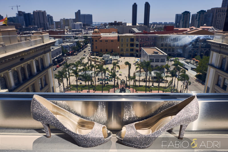 Downtown San Diego Wedding Shoes