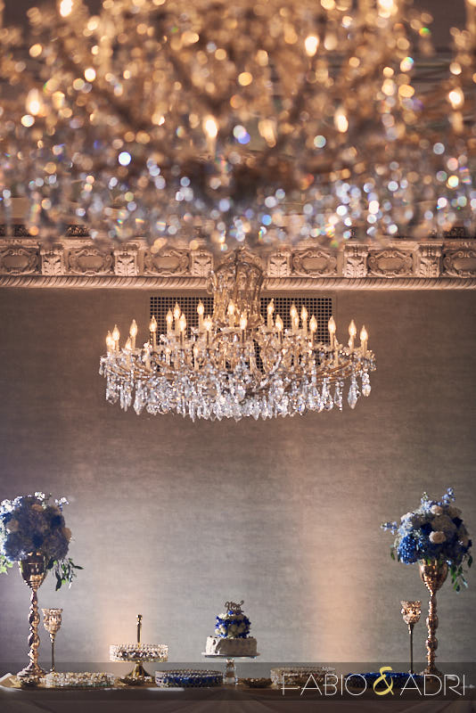 US Grant Opulent Crystal Ballroom Wedding Reception